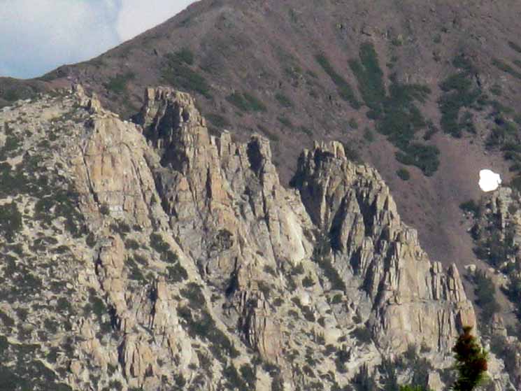Detail of East Carson River granite formation.